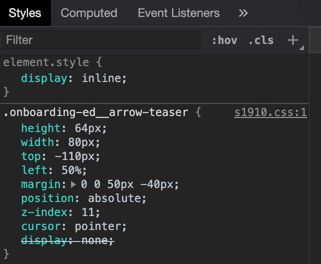 CSS-Properties, die sich überschreiben